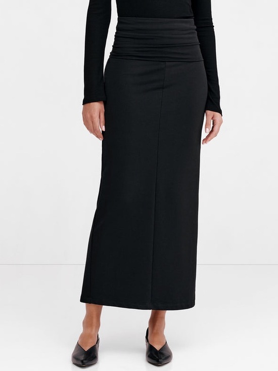 Marcella NYC Belmont Skirt Light European French Terry Maxi Skirt Size Medium - Picture 8 of 16